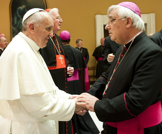 Pope Francis and Bishop Ralph Heskett