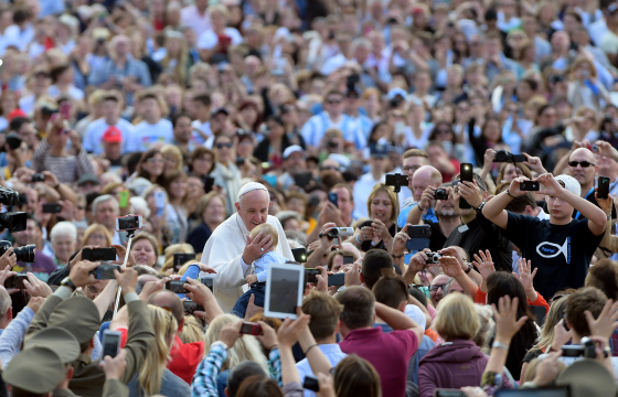 Pope Francis attends the weekly general audience in Saint Peter's square