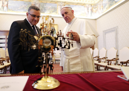 Pope and President Funes