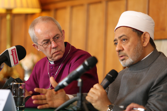Archbishop Welby with Grand Imam