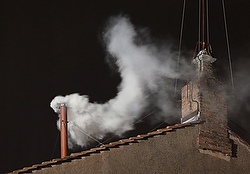 White smoke indicated the 2013 conclave had elected a new pope