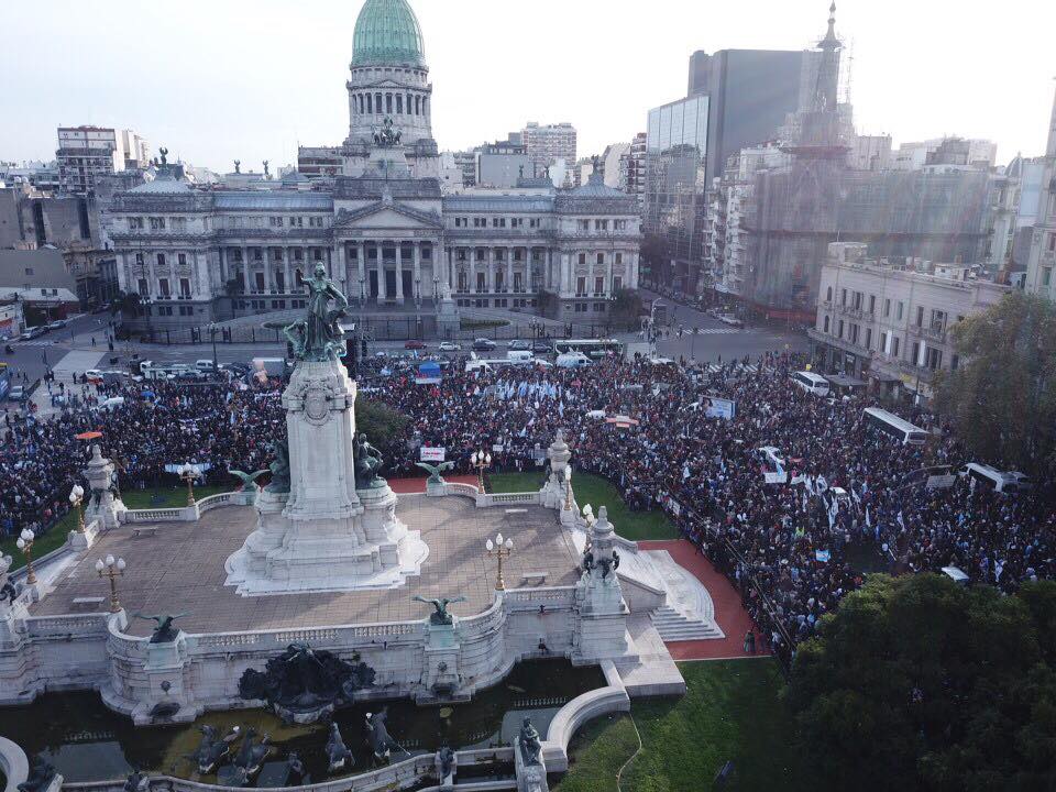 Over 3.5 million Argentinians march to protest bill to liberalise abortion laws 