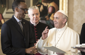 Francis pleads for God's forgiveness for Church role in genocide as Tutsi president of Rwanda visits Vatican 