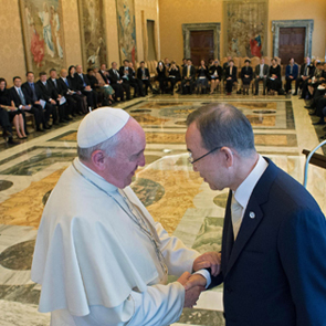 Sanctity of life vital alongside fighting poverty, Pope tells UN  