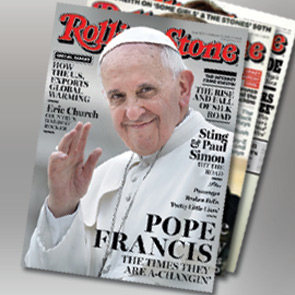 Pope Francis graces cover of Rolling Stone magazine