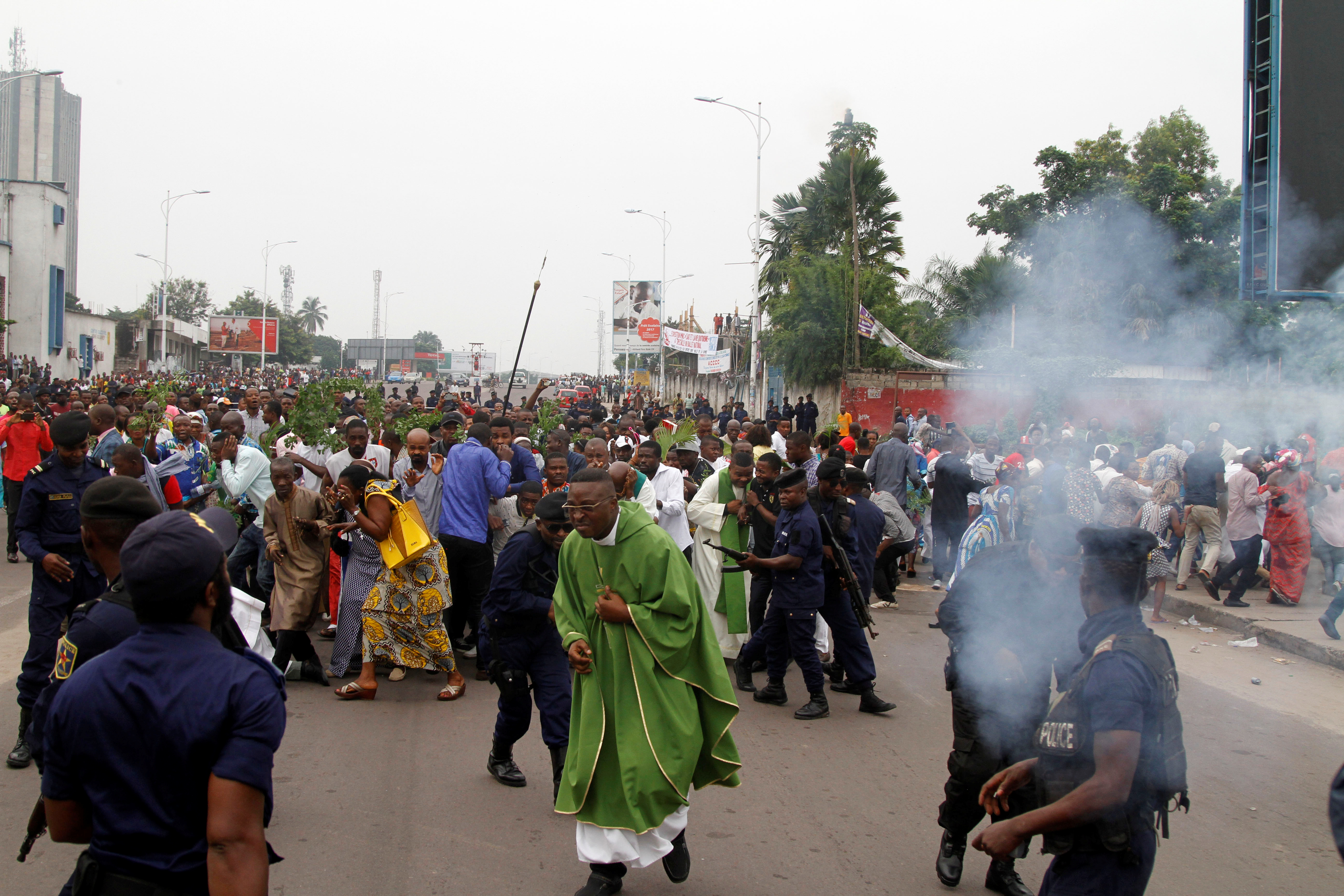 Congolese forces use violence to disperse Church-led protests 