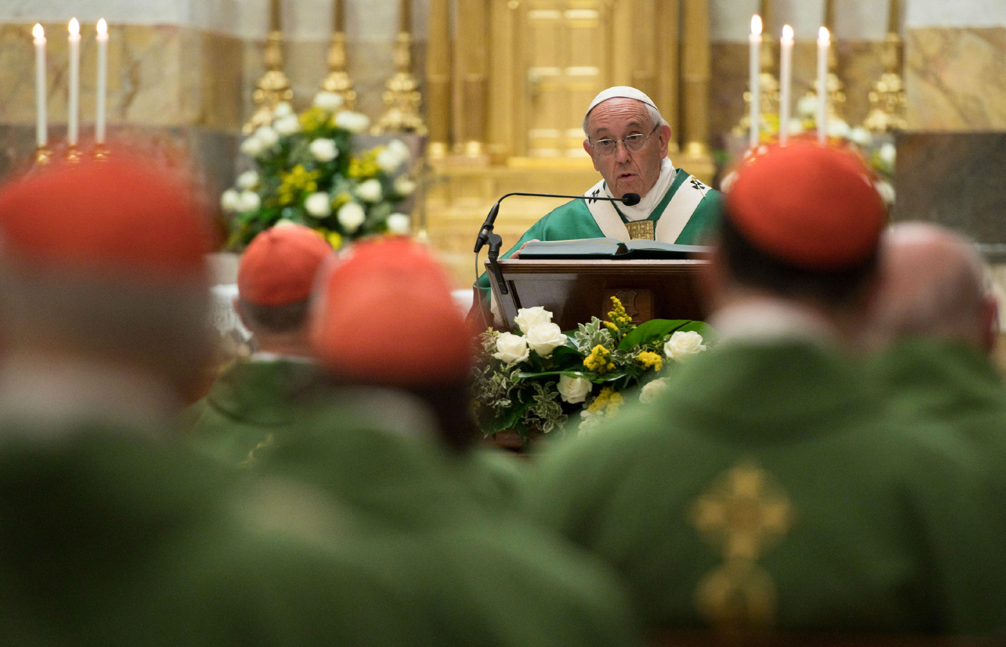 Pope marks anniversary with clear message: I’m not going anywhere 