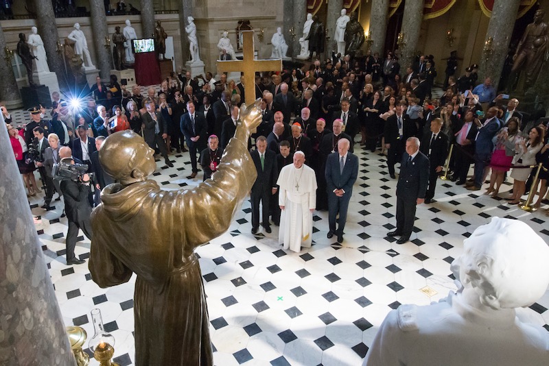 Statues of California saint need to be moved, says Archbishop