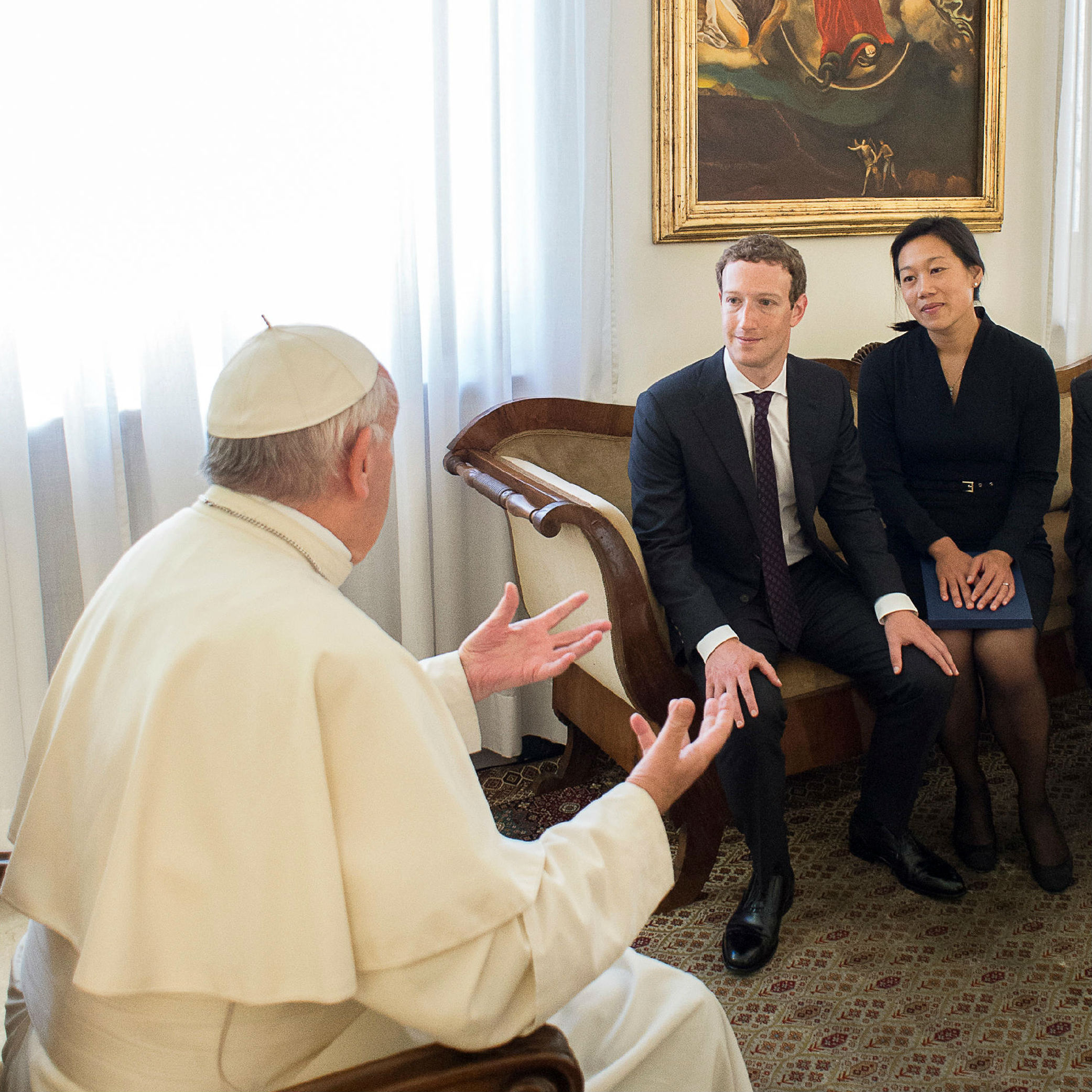 Pope Francis meets Facebook founder Mark Zuckerberg