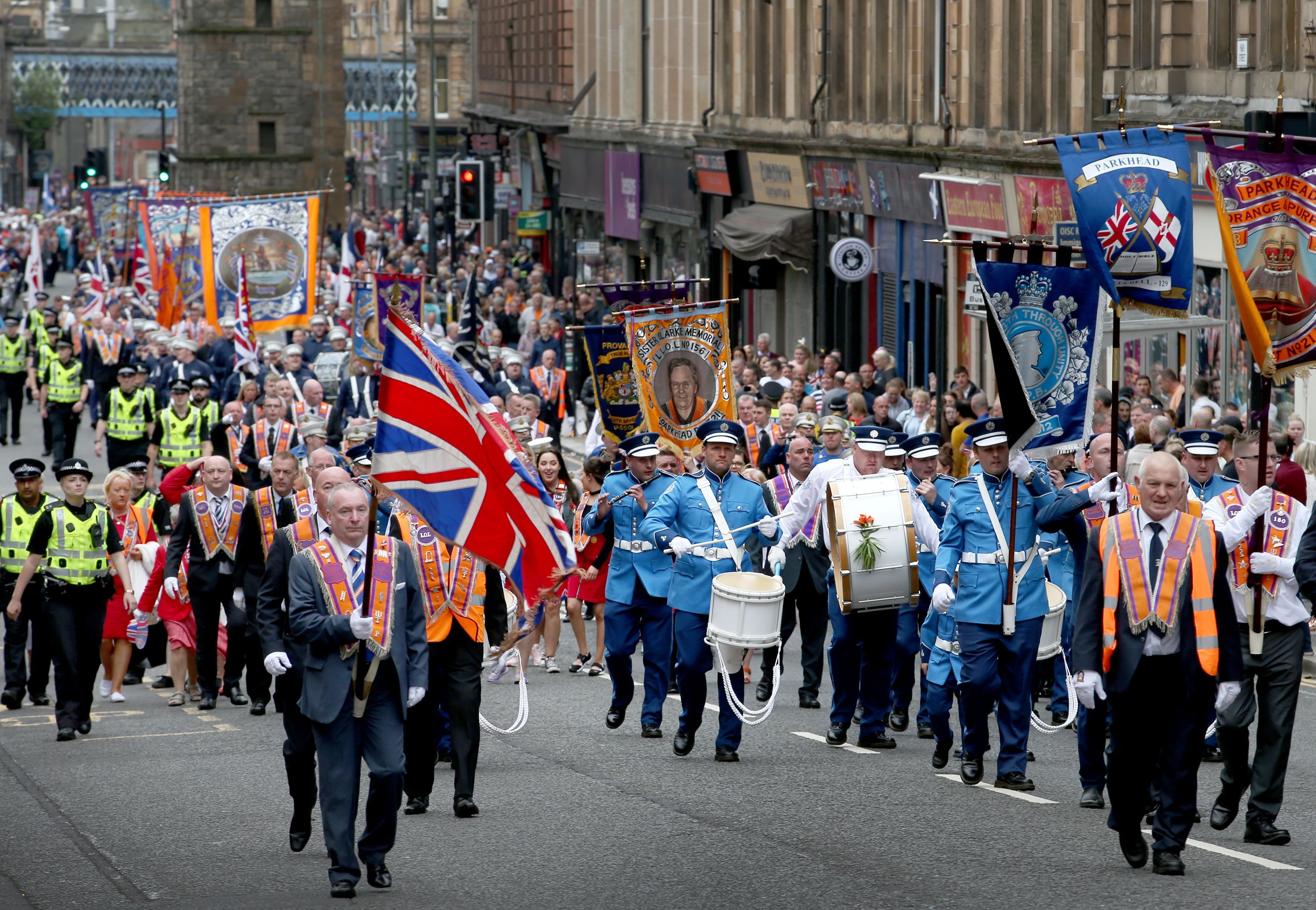 Orange march in Glasgow called off after attack on priest