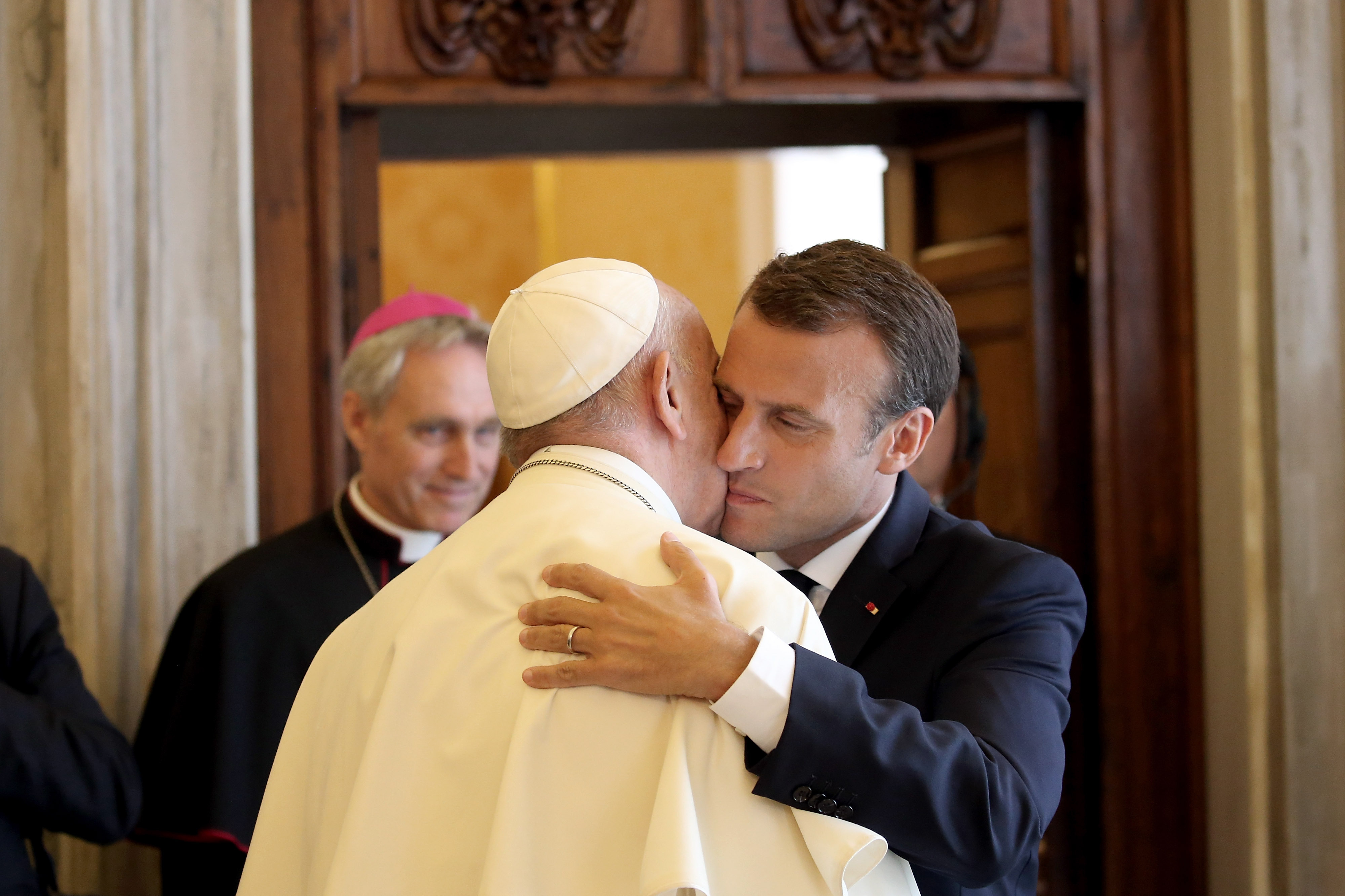 France's Macron meets Pope Francis at Vatican 