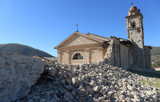 Italian PM promises to rebuild every building as Basilica of St Benedict destroyed by earthquake
