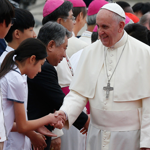 Pope appeals for peace and reconciliation in Korea as he begins five-day trip