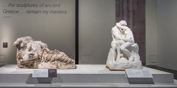 Works by Rodin and his classical idol side by side at the British Museum