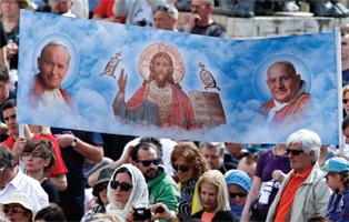 Four popes, two saints, a party – and tactics