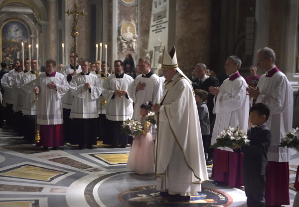 Pope Francis at Midnight Mass