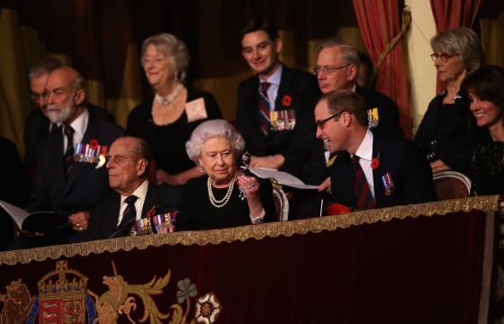 The Queen and Prince Philip were among the guests at the Festival of Remembrance at the Albert Hall