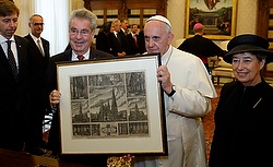 Austrian President with Pope Francis