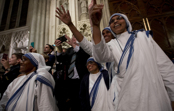 Francis said a special thank you to the religious women of the US