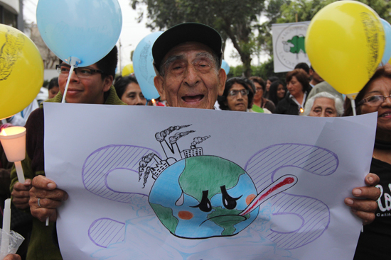 Climate chance protest, Peru