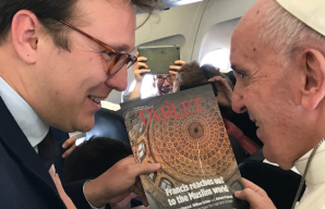 'Wicked' Tablet correspondent shares a joke with Pope Francis