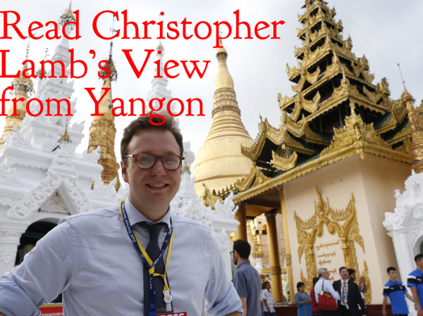 Read Christopher Lamb's View from Yangon