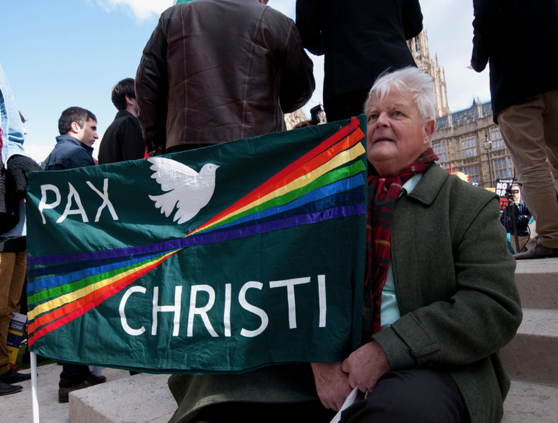 Bruce Kent steps out on Pax Christi's Pilgrimage for Peace 
