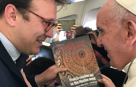 'Wicked' Tablet correspondent shares a joke with Pope Francis