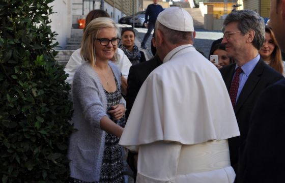 Stepping into the gap: taking part in the Vatican Youth Symposium and shaking hands with the Pope