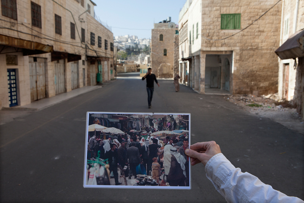 The deserted streets in the city of Hebron 