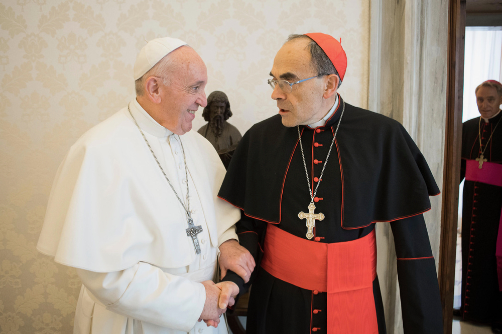 Cardinal convicted of abuse cover-up meets pope 