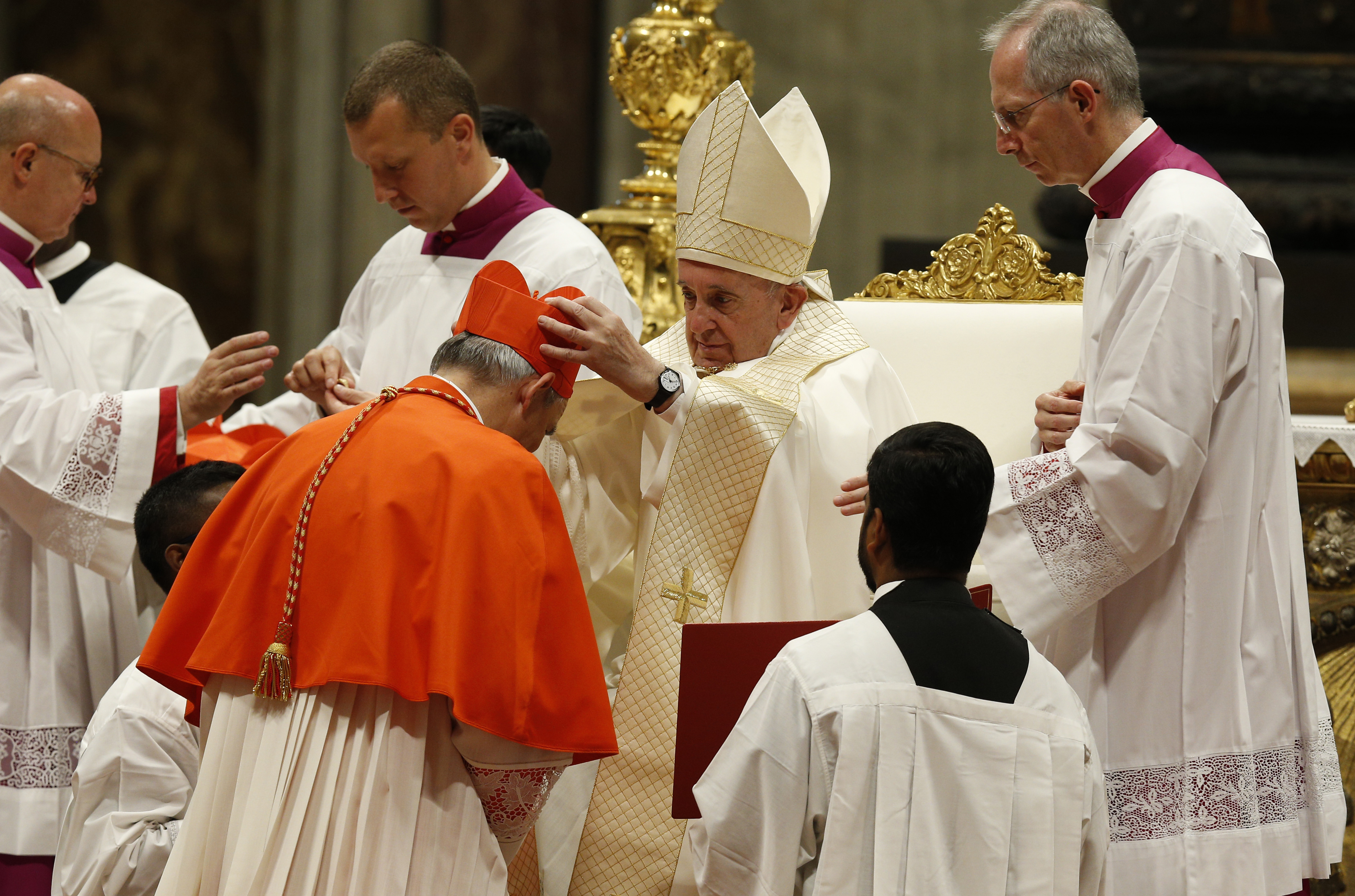 Pope makes 13 new cardinals, says 'disloyal' clerics lack love