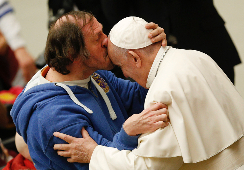 Pope praises the meek in spirit