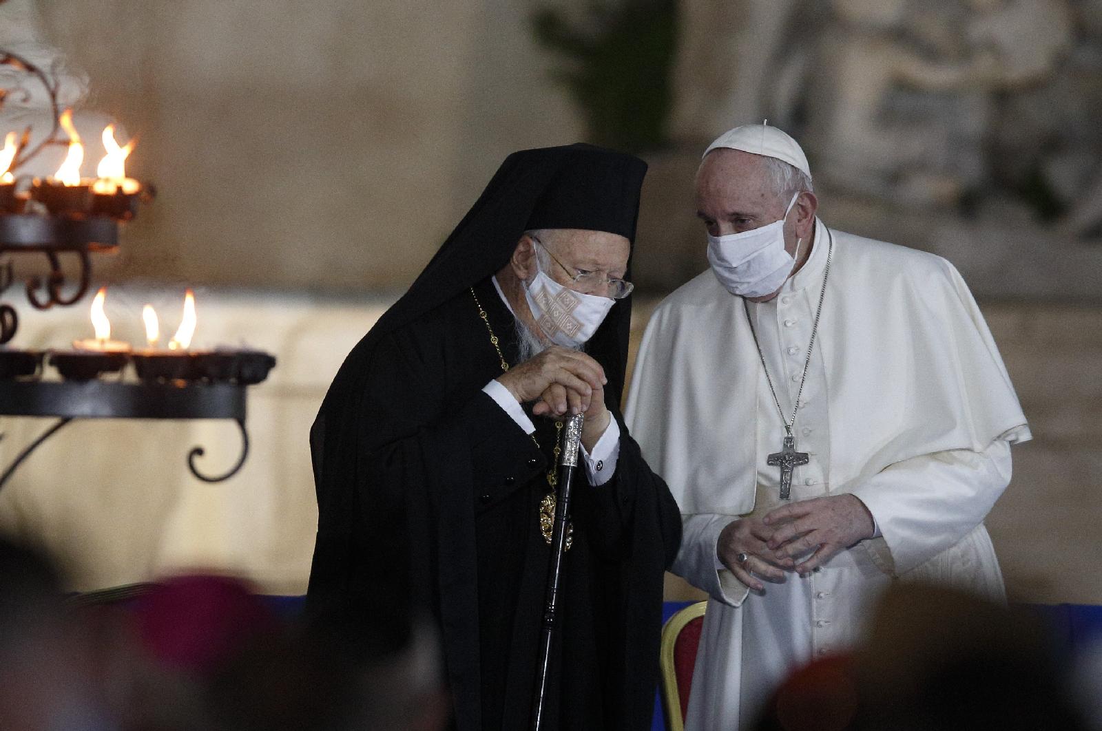 Pope and Patriarch pray for peace in Rome