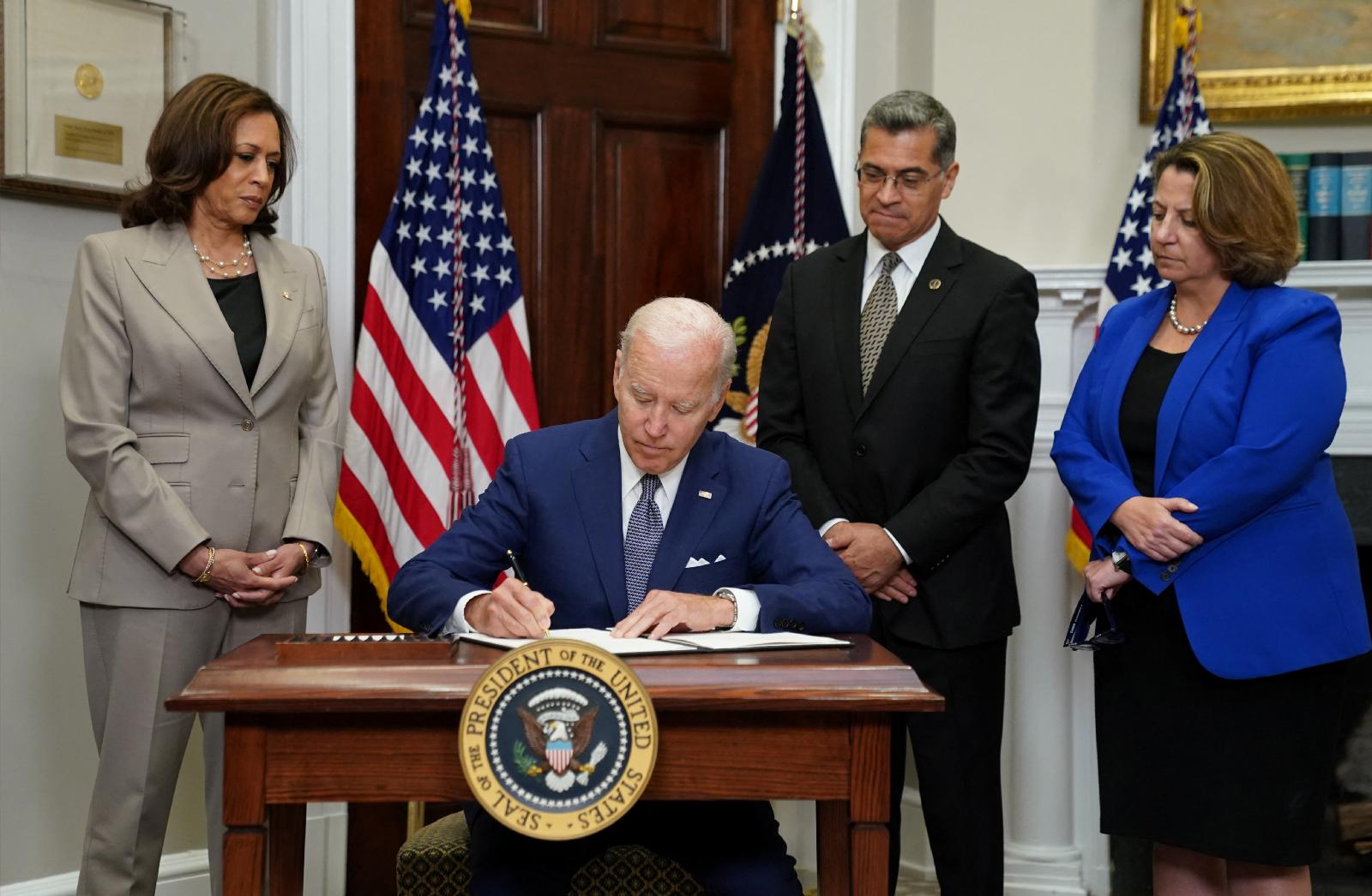 Biden signs executive order as Roe v Wade fallout continues