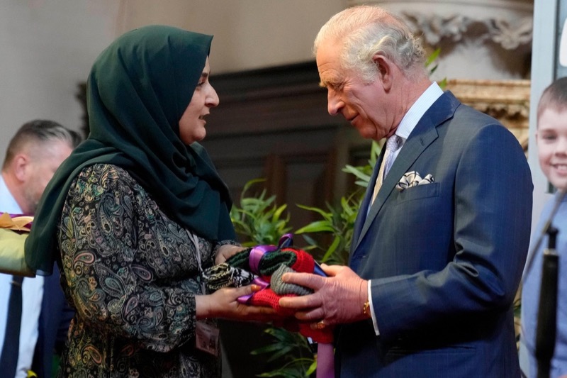 Britain 'lucky to have you', Prince Charles tells refugees