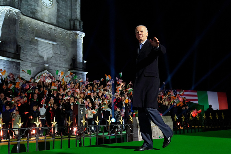 We must walk with the 'march of progress' says Joe Biden in Ireland
