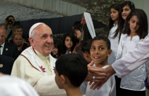 End fear and false ideologies by getting to know refugees, says Pope