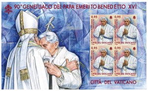Vatican stamps mark Pope Benedict's birthday and Fatima apparitions