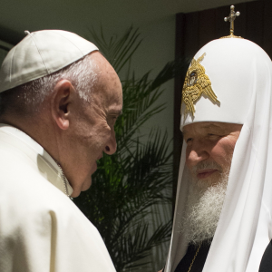 'Finally we are brothers': Pope Francis embraces Patriarch Kirill as churches sign agreement