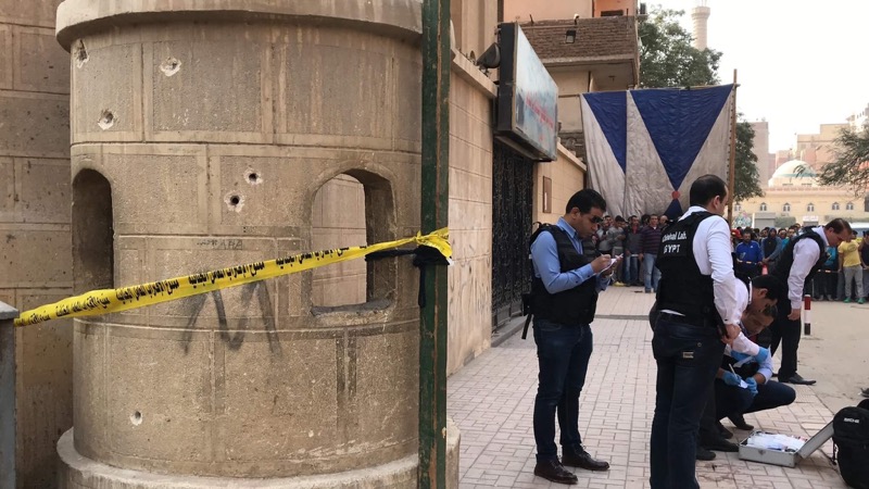Ten die in gun attack on Coptic church near Cairo 