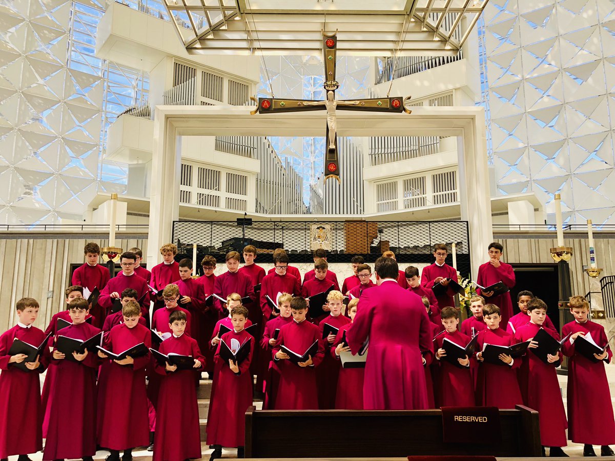 Top British choir perform first concert at newly dedicated Catholic Cathedral in US