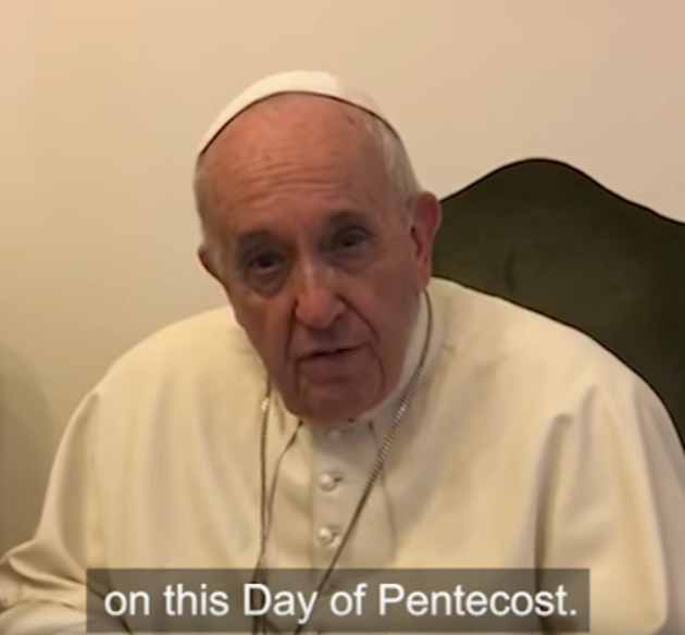 Pope Francis gives impromptu video message for Thy Kingdom Come