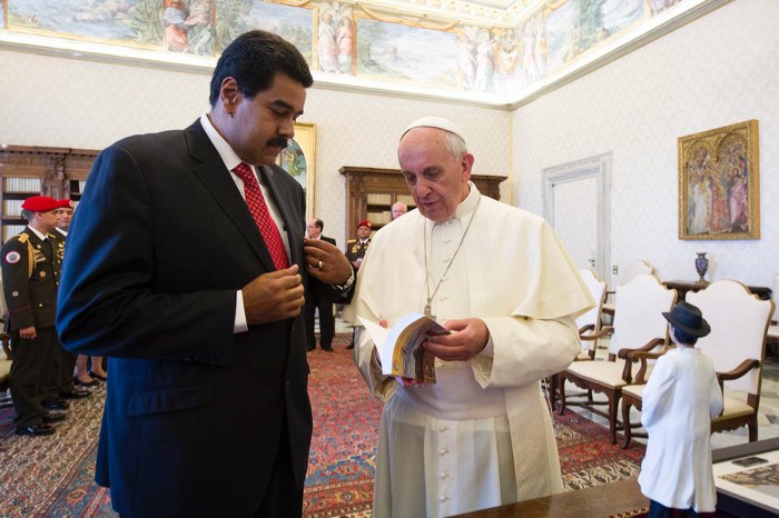 Pope criticises Venezuela president for inaction