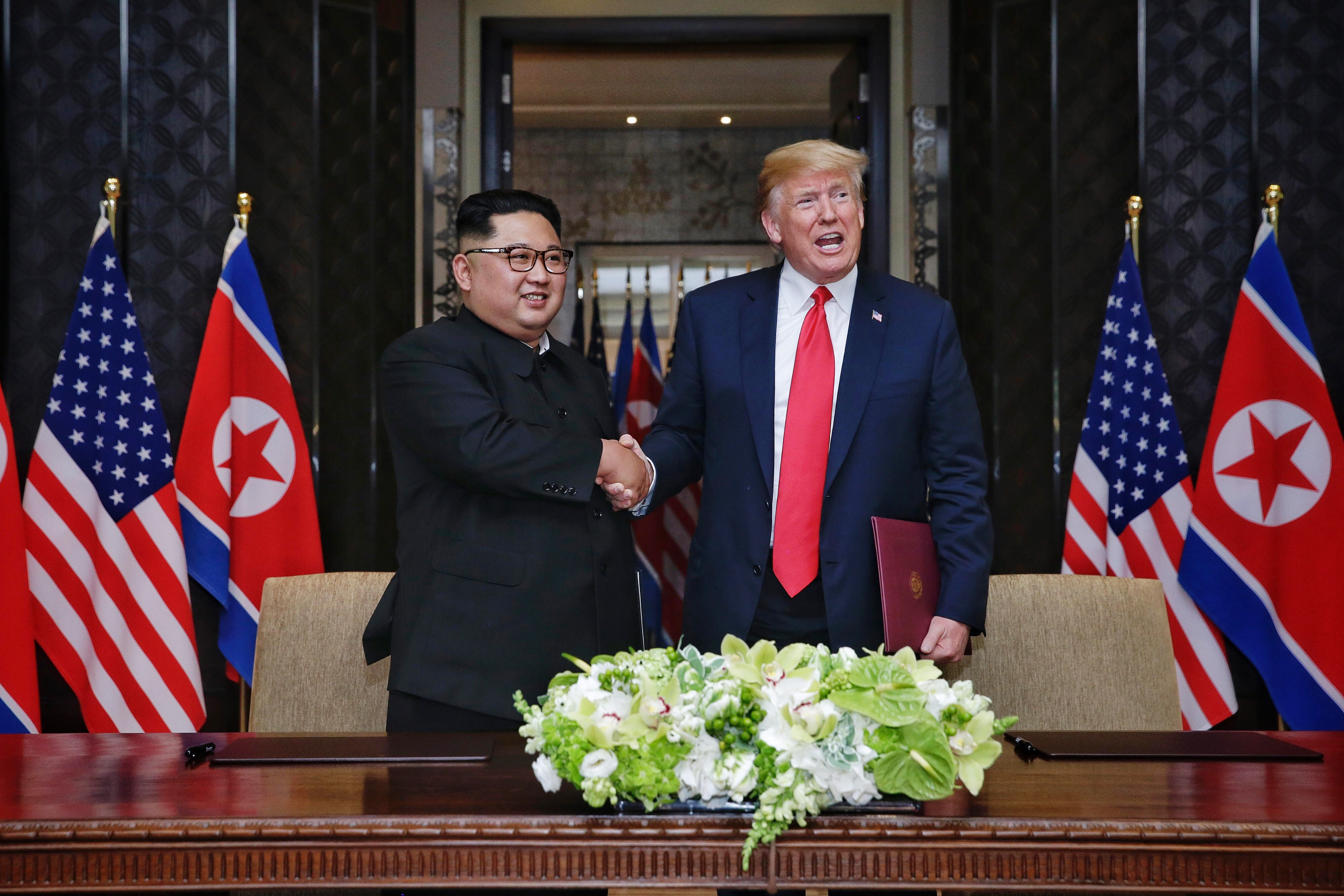 Historic Trump-Kim summit sees leaders pledge to denuclearise Korean peninsula