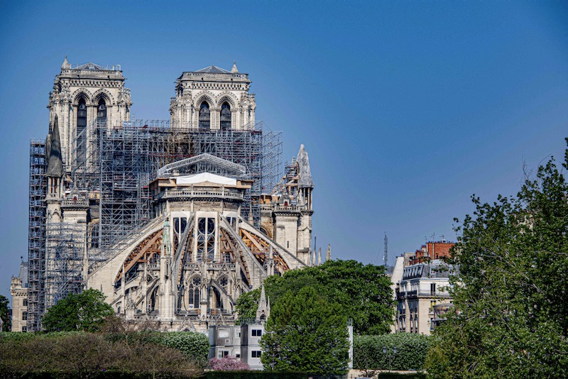 Macron pledges he will still rebuild Notre Dame by 2024