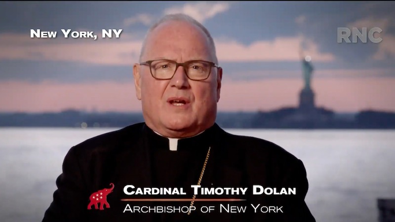 Cardinal Dolan prays at opening of Republican National Convention