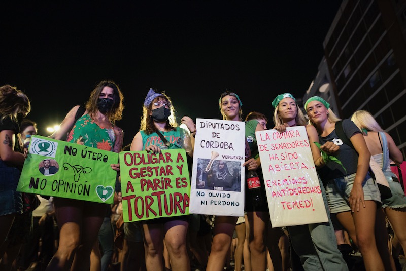 Pro-abortion activists celebrate Argentina vote