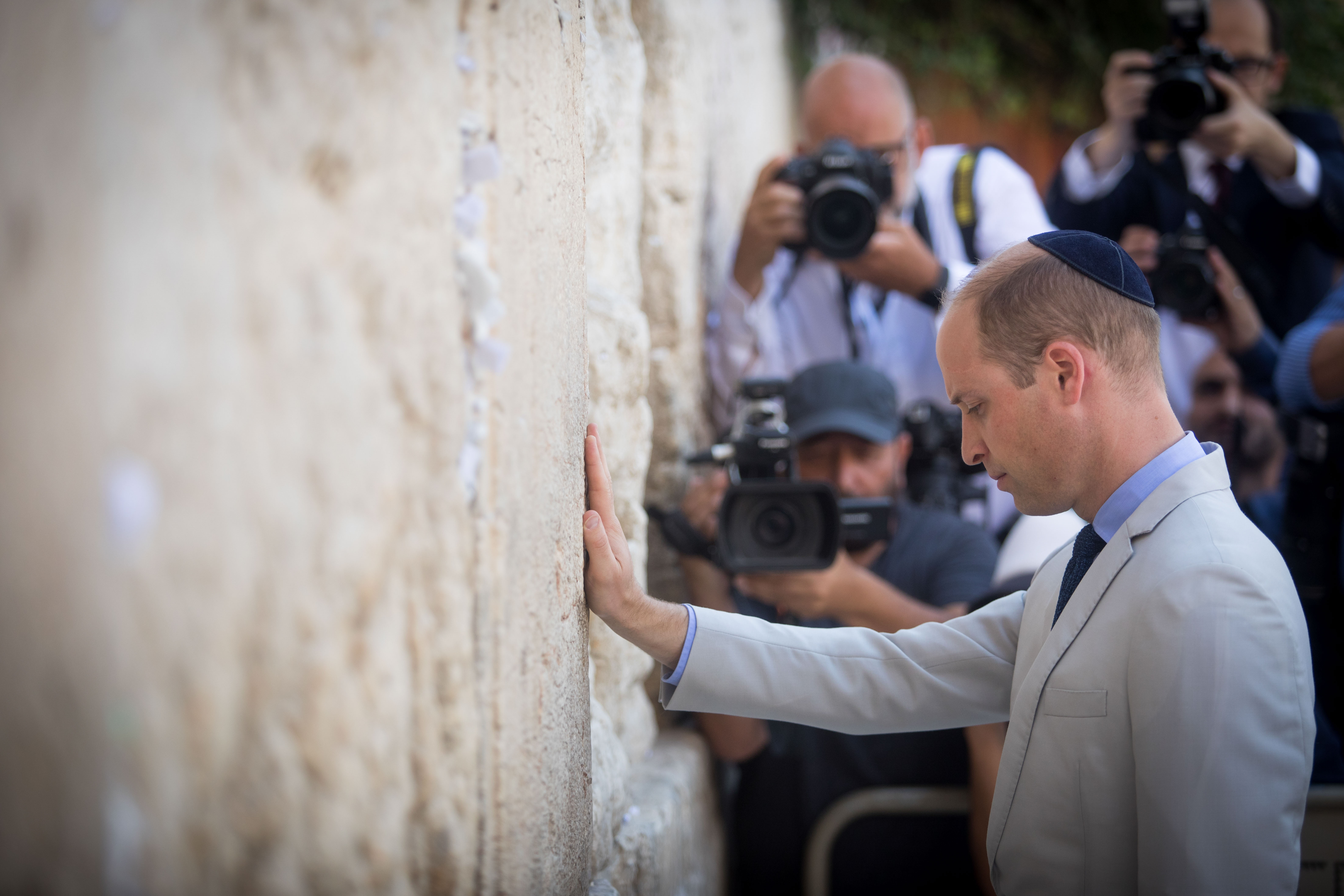Prince William shows reverence for three faiths in Jerusalem