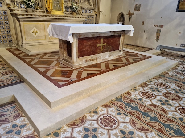 New altar marks progress in Shrewsbury cathedral restoration